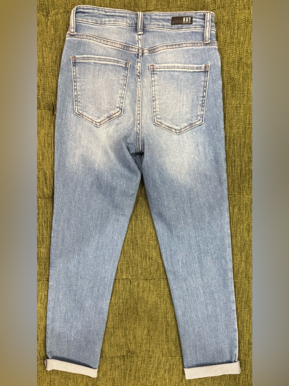 KUT From The Kloth Women’s Rachael Fab Ab Mom Jeans Button Fly High Rise Size 0 - Picture 5 of 7
